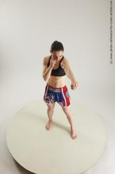 Woman MMA Fighting Poses Ronda
